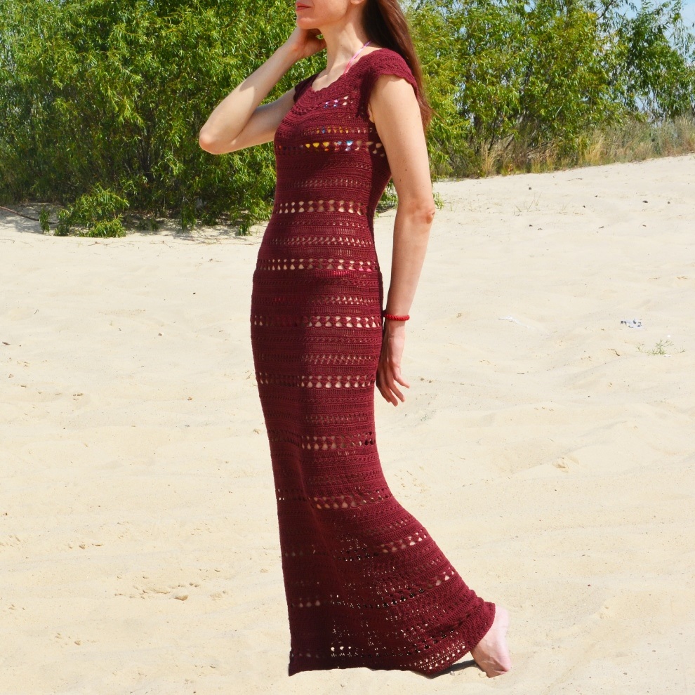 beach wedding crochet dress pattern