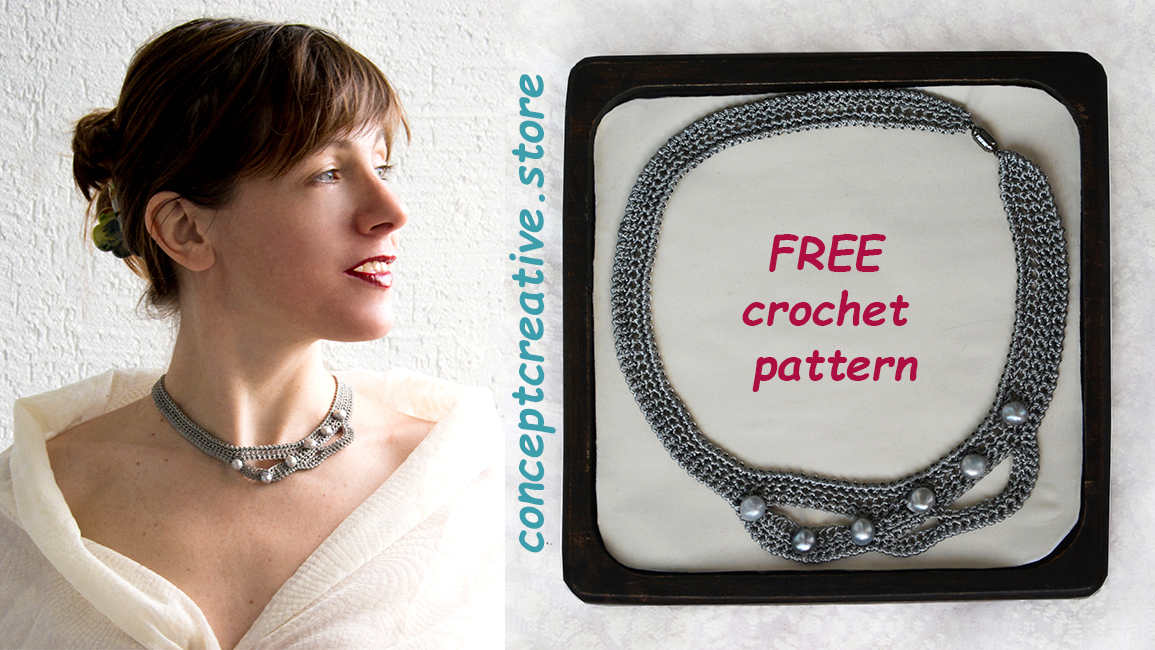 New Year’s necklace – FREE crochet pattern