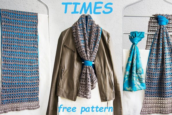 TIMES wrap: FREE crochet pattern