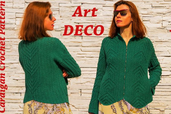 ArtDECO: Cardigan – Scarf Crochet Pattern