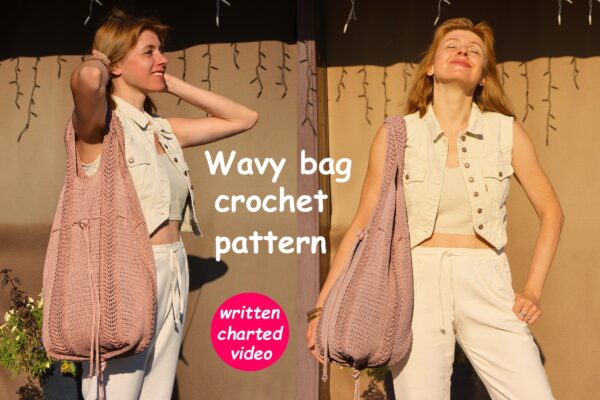 WAVY ACCENTS: BAG Crochet Pattern